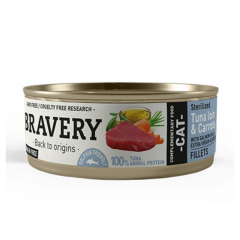 Bravery esterilizado Tuna loin & carrots 70 grs