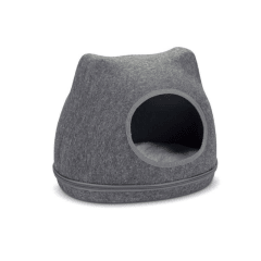 Cama igloo fieltro gris