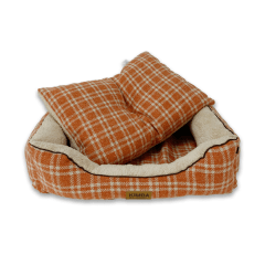 Eco cama Andes escoces Naranja/Crudo