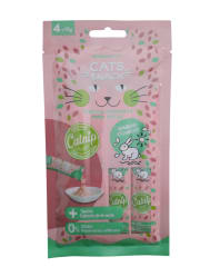 Cats Snack Cremoso Conejo Con Catnip 4 x15 g