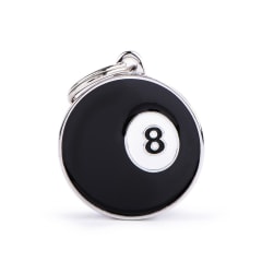 Placa My family Charms Bola de billar