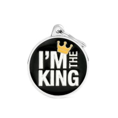 Placa My family Charms I'm the king