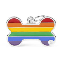 Placa my family Bone Rainbow XL