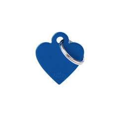 Placa My family Corazón Pequeño De Aluminio