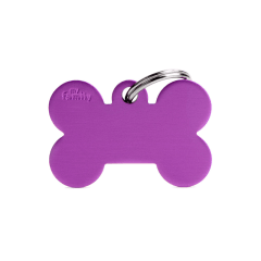 Placa my family Hueso Grande De Aluminio