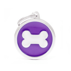 Placa My Family Circulo Grande Con Hueso