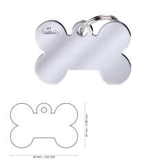 Placa My family Chromed Brass