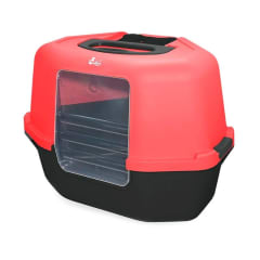 Cat Love baño esquinero Rojo/gris