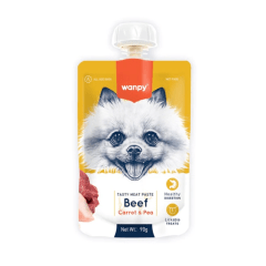Pasta de carne para perros carne y zanahorias 90 grs