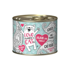 Love is Where a cat is Pollo y Trucha 200 gr