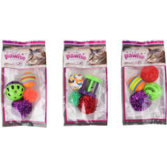 Set 4 pelotas gatos