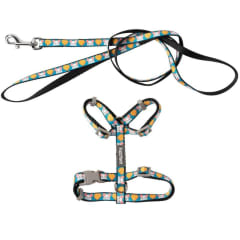 Fuzzyard Set arnes gato Cheesy Hearts