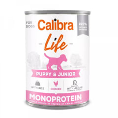 Calibra Dog Lata life Puppy & Junior Pollo 400 gr