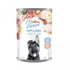 Calibra Dog lata Verve Puppy Pavo & Cordero 400 gr