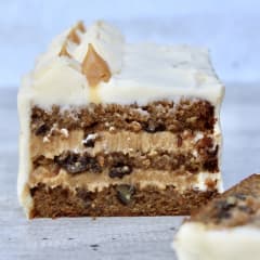 Barra carrot cake con manjar