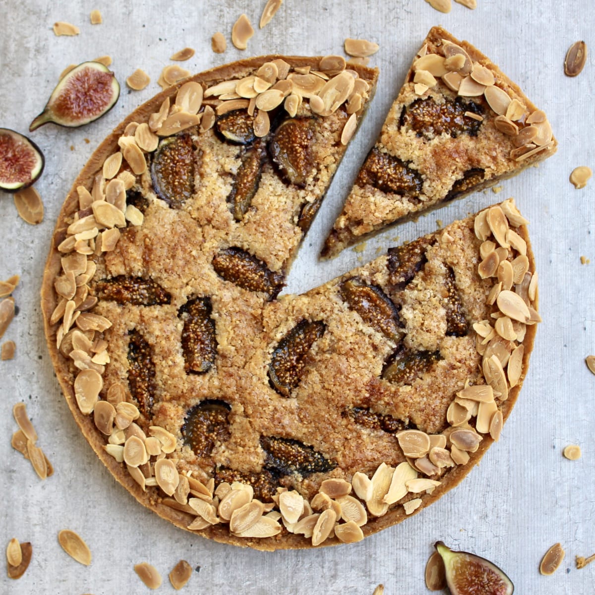 Pie de higos y almendras1