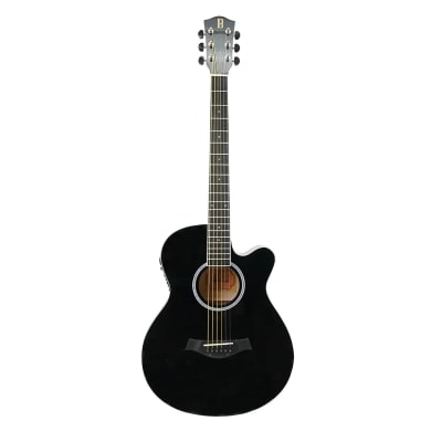 GUITARRA E/ACUSTICA BILBAO GLOSSY BLK BIL-404-EQ1