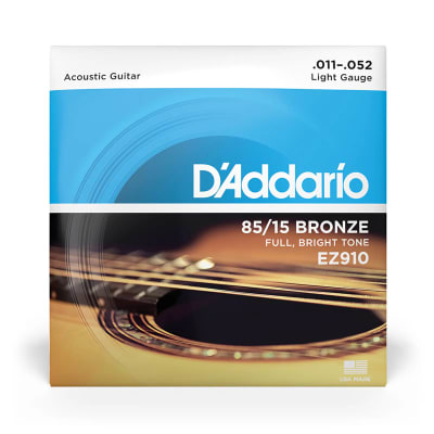 SET CUERDAS GUITARRA ELECTROACUSTICA 011-052 DADDARIO EZ9101