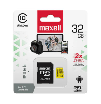 TARJETA MEMORIA MICRO SD 32GB MAXELL MCSD-32CL101