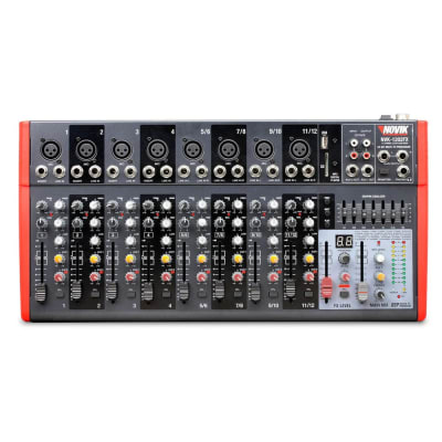 CONSOLA(MESA DE SONIDO) PASIVA NOVIK 12C NVK 1202FX1