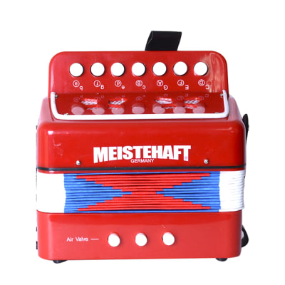 ACORDEON NIÑO 3 BAJOS ROJA MT-2018 MEISTEHAFT1