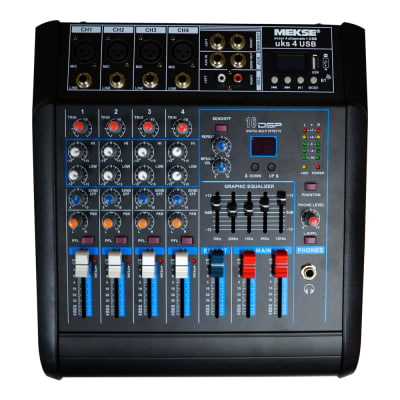 MIXER PASIVO BT/USB 4 CAN.(2+2) MNP-4P1