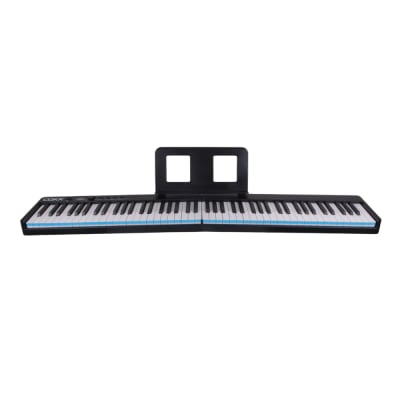 PIANO DIGITAL 88 NOTAS PORTATIL NEGRO C/FUNDA1