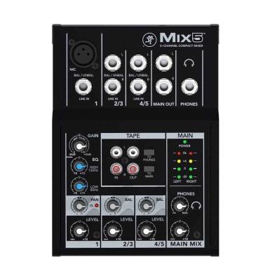 MIXER 5 CANALES MIX5  MACKIE1