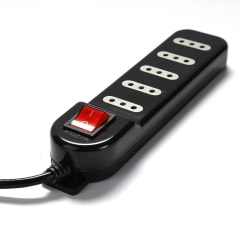 ALARGADOR MACROTEL 5M NEGRO C/SWITCH 5POS. ME-071B5