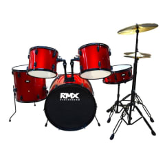 BATERIA 5 PCS. PLAT.+PISO ROJA  RM-802RD RMX