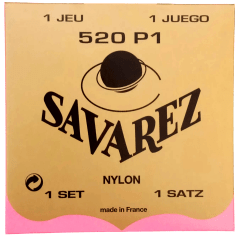 SET CUERDAS GUITARRA CLASICA SAVAREZ ENTORCHADAS 520P1