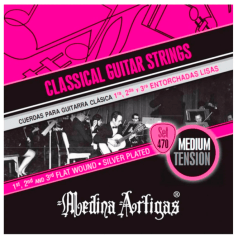 SET CUERDAS GUITARRA CLASICA ENTORCHADA MEDINA ARTIGA 470