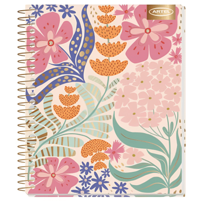 Cuad Book Artel Flores 7mm 120H 201229781