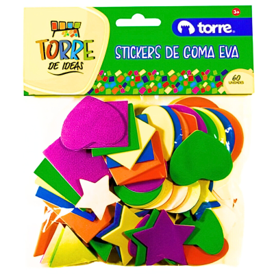 Bl. Set goma eva Torre Figuras Adhesivas 259761
