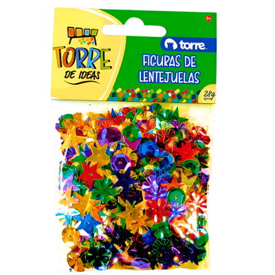 Bl. Set Decorativo Torre Lentejuelas col 28g 259811