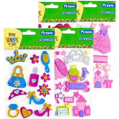 Bl. Set goma eva Torre Princesas 304891