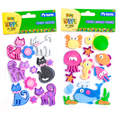 Bl. Set goma eva Torre Mascotas 304841