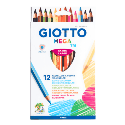 Lapiz Giotto mega tri 12Col1