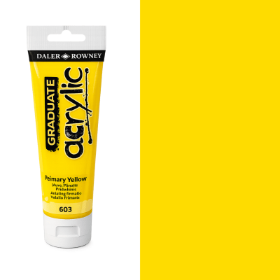 acril daler rowney 120 ml amarillo primario 6031