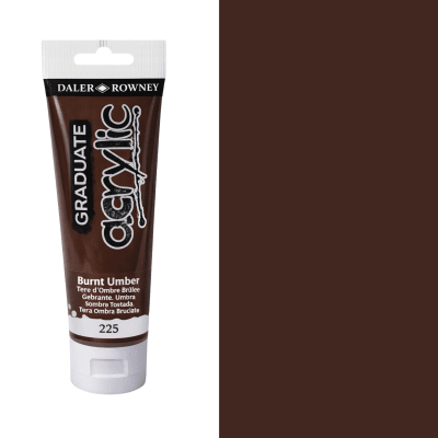 acril daler rowney 120 ml sombra tostada 2251