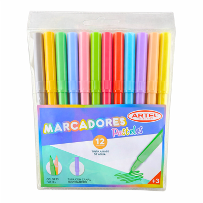 Marcador Artel 12 Col Pastel Unipunta 200120001