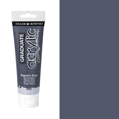 acril daler rowney 120 ml gris payne 0651