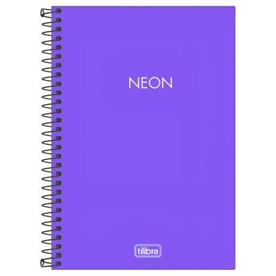 Libreta Tilibra Neon 1/4 80h Púrpura 3025461
