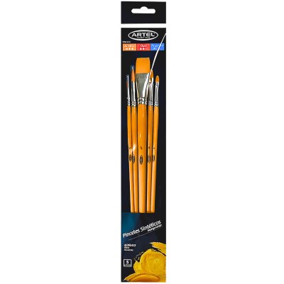 Bl. Set Pinceles Artel 5u Mango Largo 206604951