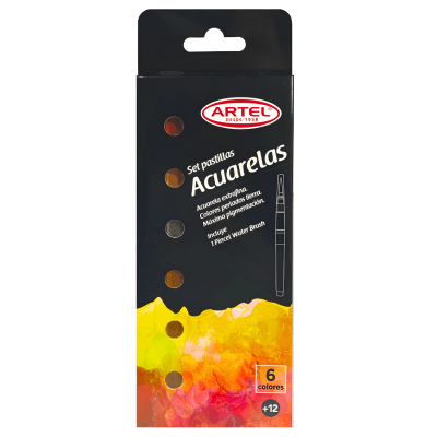 Set Acuarela Artel Perlados Metal 6col 207029201