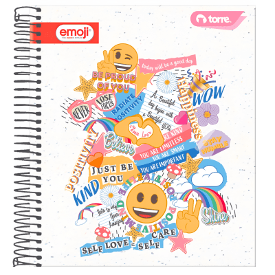 Cuad Book Torre Emoji 150h 7mm 297051