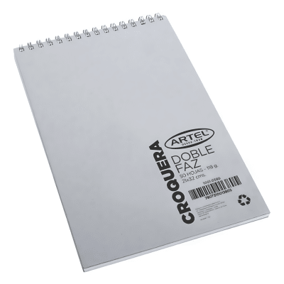 Croquera Artel Oficio 21x32cm doble faz 118G 50H 100103801