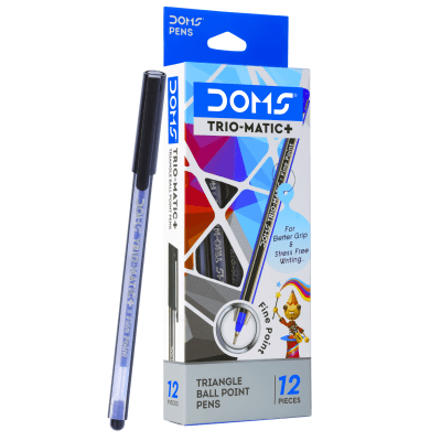 Lapiz Doms Pasta 06 Trio-Matic+ 12u Negro1