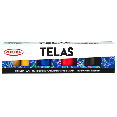 Estuche Pin Artel Tela 15ml 6col Naturales 100300071