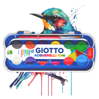 acuarela giotto 23mm 12col F3512001
